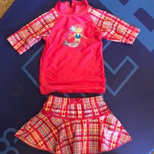 UV Skinz 2T pink mermaid two piece swimsuit